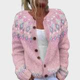 Daniela - Cardigan Floral de Outono