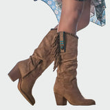 Botins de couro confortáveis