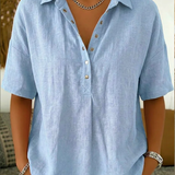Belém | Blusa com Gola e Detalhe de Botões