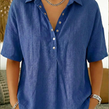 Belém | Blusa com Gola e Detalhe de Botões
