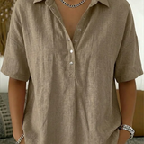 Belém | Blusa com Gola e Detalhe de Botões