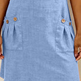 Carolina | Vestido de algodão com fecho de corrente