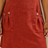 Carolina | Vestido de algodão com fecho de corrente