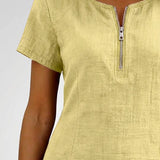 Carolina | Vestido de algodão com fecho de corrente