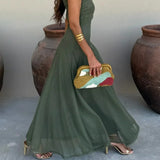 Maria Lisboa | Vestido Comprido de Verão Plissado