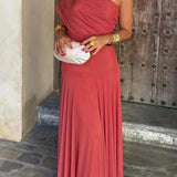 Maria Lisboa | Vestido Comprido de Verão Plissado