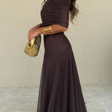 Maria Lisboa | Vestido Comprido de Verão Plissado