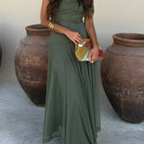 Maria Lisboa | Vestido Comprido de Verão Plissado